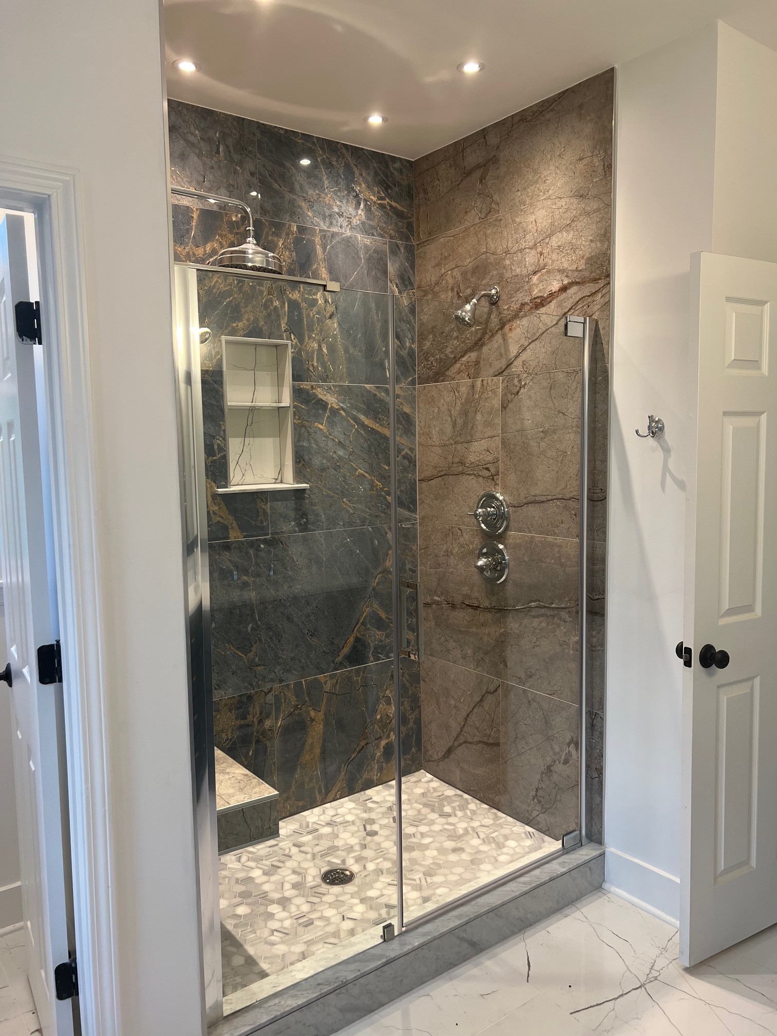 236 Buffalo Road Carthage, TN 37030 - Photo 27 of 55 a bathroom with a glass shower door