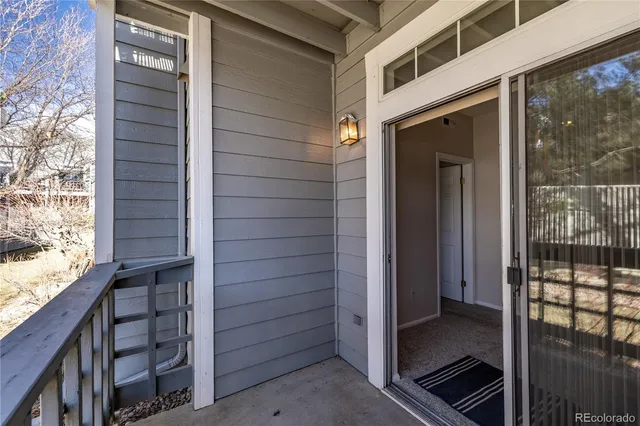 a view of front door