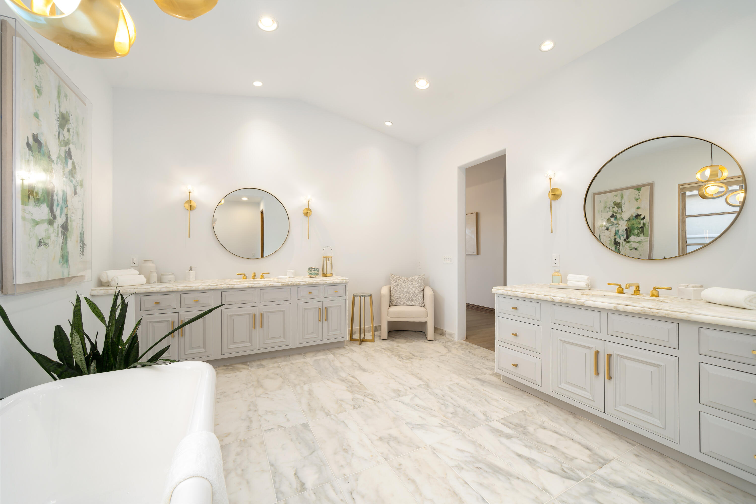 80820 Via Portofino La Quinta, CA 92253 - Photo 27 of 52 a view of living room with a sink and a mirror