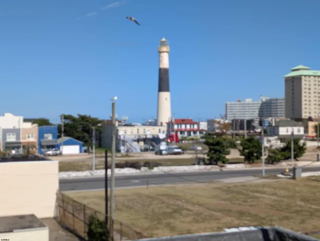 a view of a tall building with a outdoor space