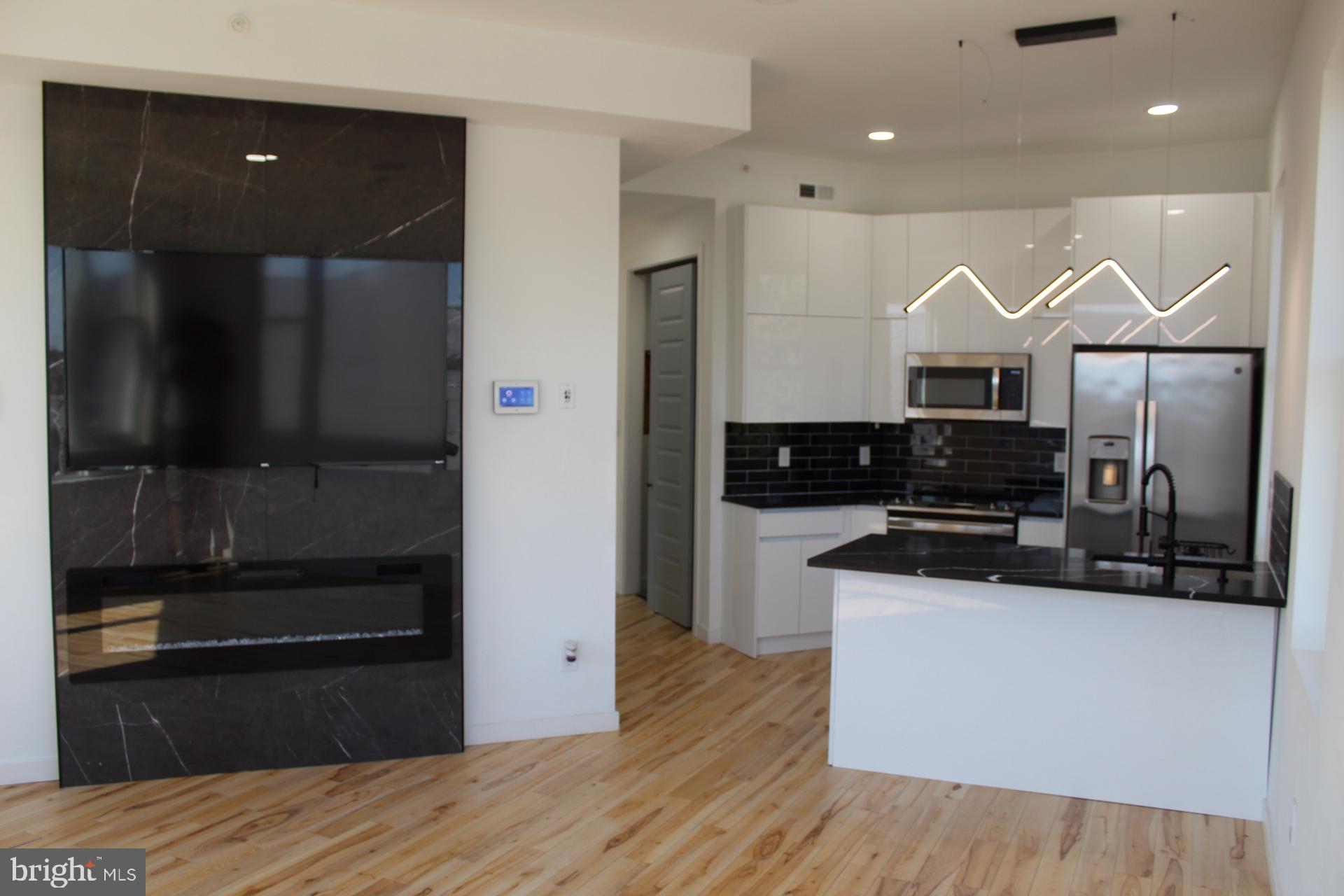 3017 Ridge Avenue, Unit B Philadelphia, PA 19121 - Photo 5 of 29 Sleek modern kitchen with elegant finishes.