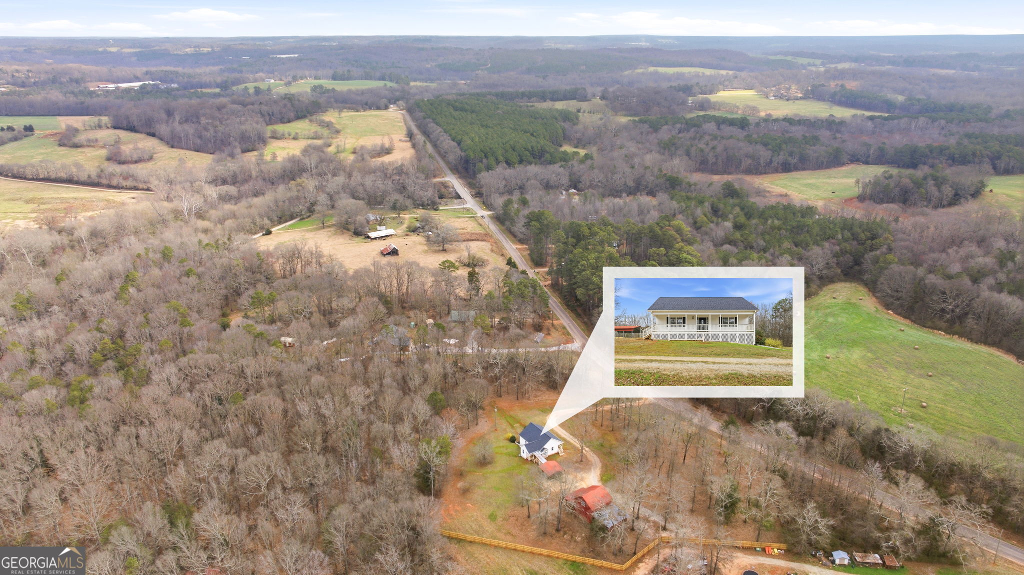 1429 Crumps Bridge Road Martin, GA 30557 - Photo 47 of 54 a view of a yard with an outdoor space