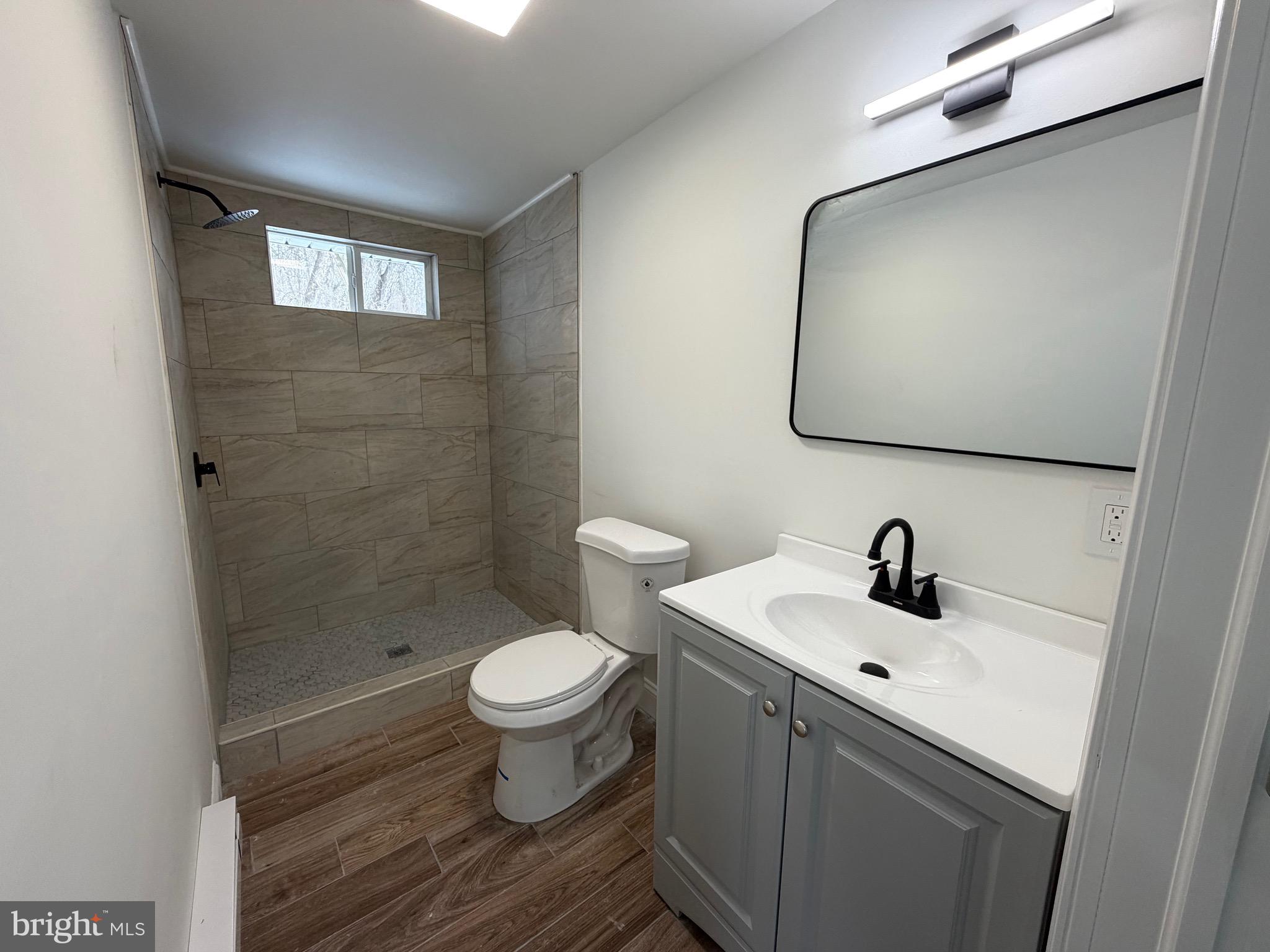 197 Main Street Hartly, DE 19953 - Photo 6 of 17 a bathroom with a toilet sink and mirror