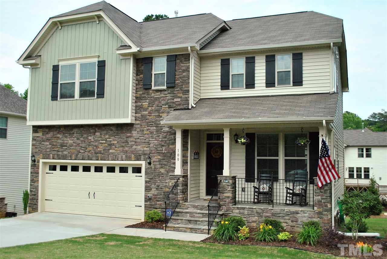 100 Maraketch Court Raleigh, NC 27603 - Photo 1 of 22 a front view of a house with garden