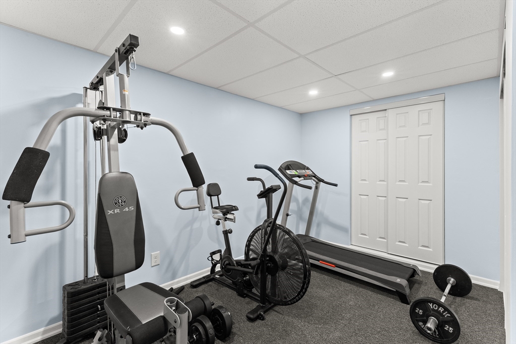 15 Carlton Street Raynham, MA 02767 - Photo 31 of 34 a view of a room with gym equipment