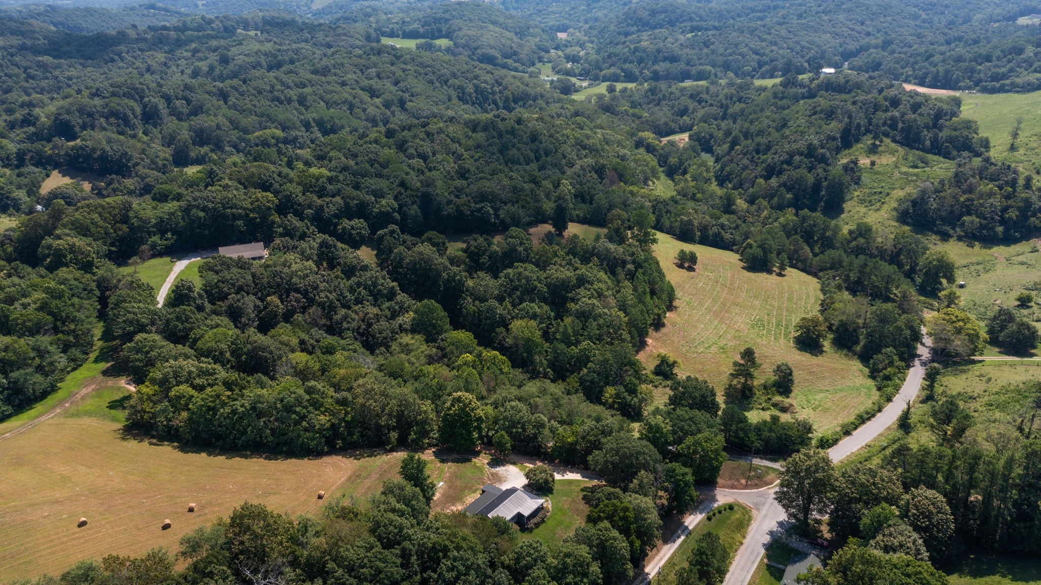 5430 Wiley Hollow Road Culleoka, TN 38451 - Photo 48 of 54 an aerial view of residential house with outdoor space and trees all around