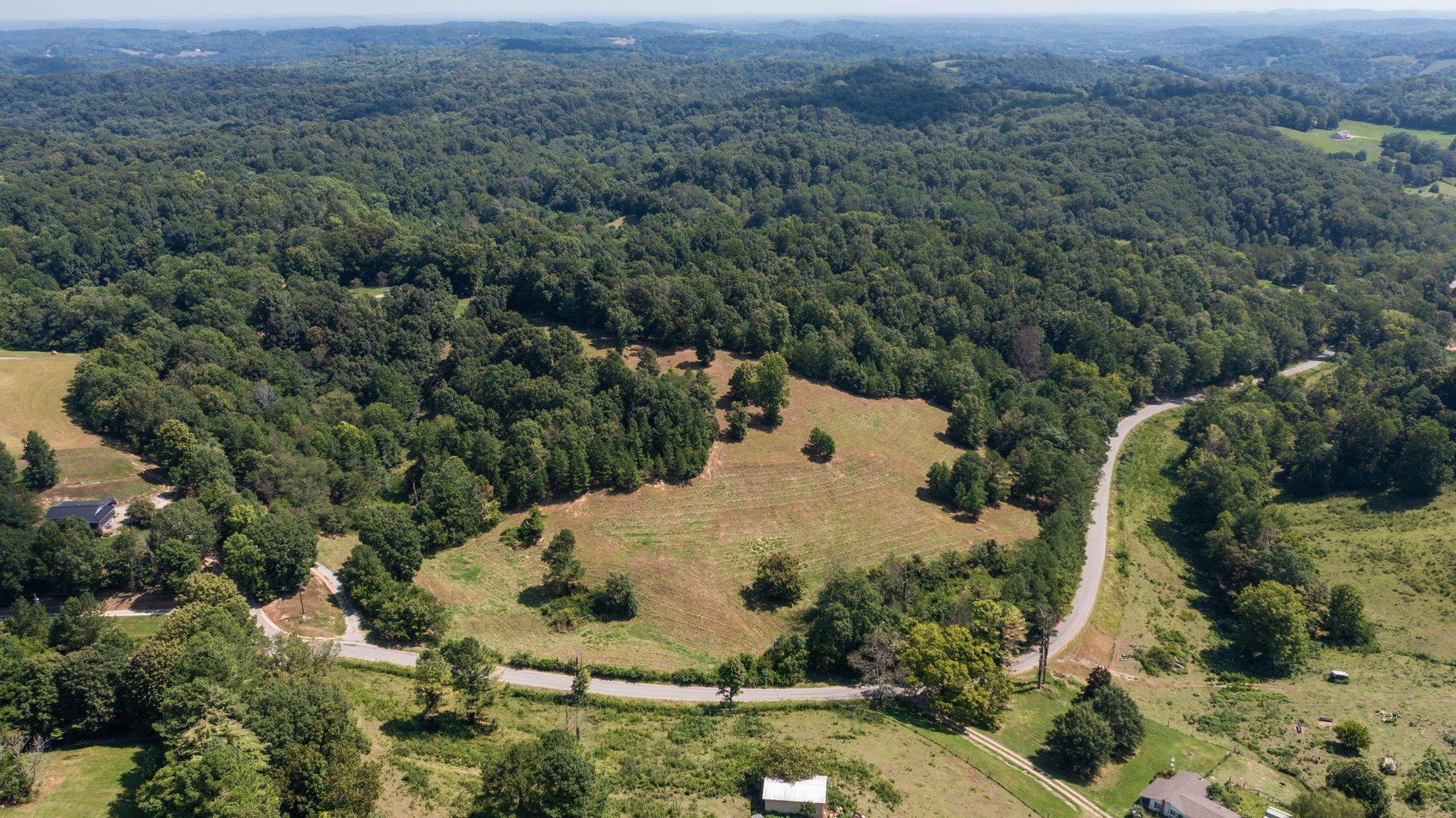 5430 Wiley Hollow Road Culleoka, TN 38451 - Photo 50 of 54 an aerial view of a house with a yard