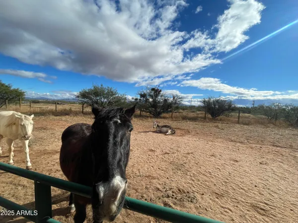 a view of a sky from a balcony