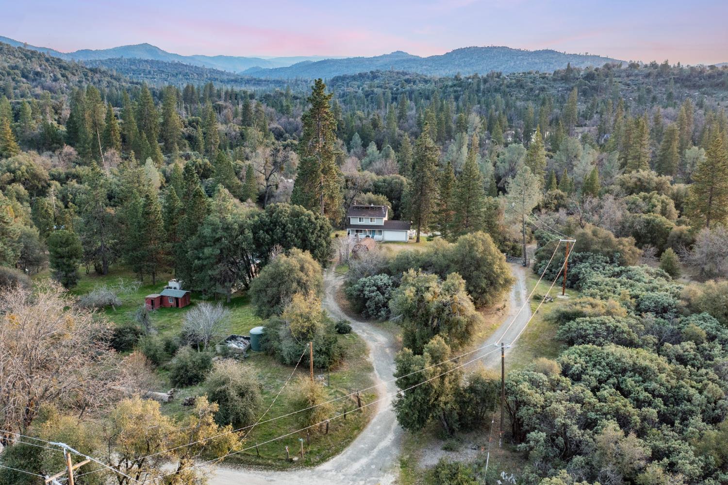 2811 East Westfall Road Mariposa, CA 95338 - Photo 25 of 25 an aerial view of residential house with outdoor space and trees all around