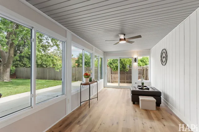 a very nice looking room with a large window