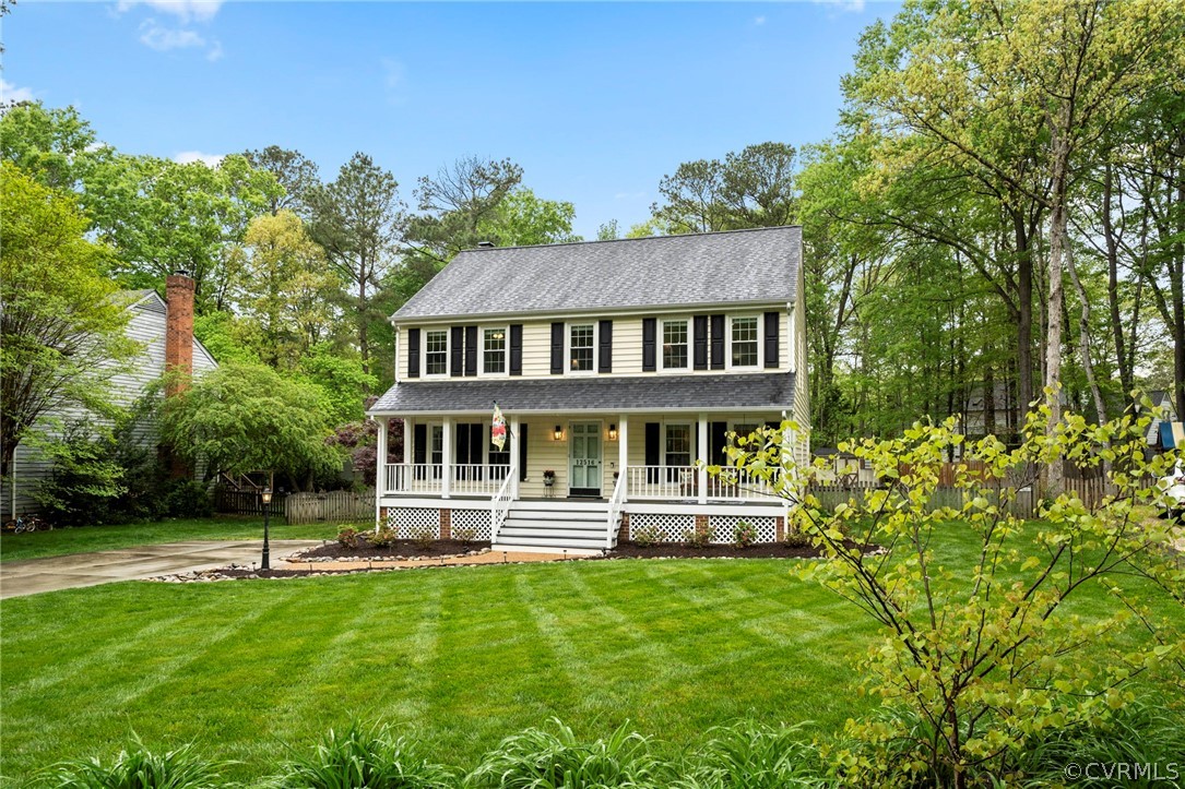 12516 Cutler Ridge Drive Henrico, VA 23233 - Photo 1 of 34 front view of a house with a yard