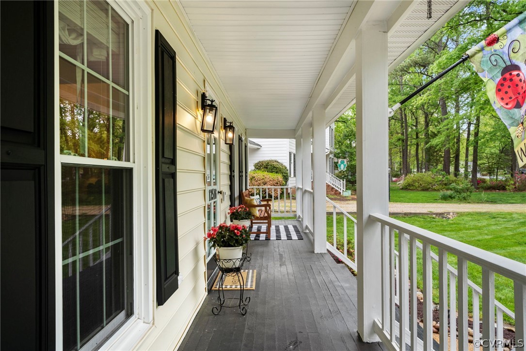12516 Cutler Ridge Drive Henrico, VA 23233 - Photo 3 of 34 a view of deck with furniture and garden
