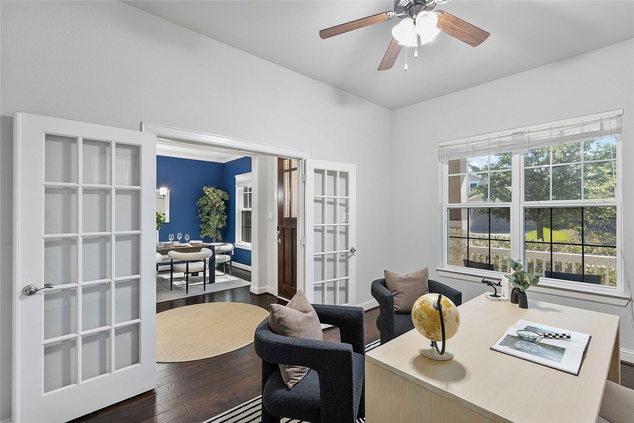 29539 Monona Terrace Court Spring, TX 77386 - Photo 9 of 50 The home office is at the front of the house for visibility and privacy while you work. *Staged furniture and accessories do not convey with the home*