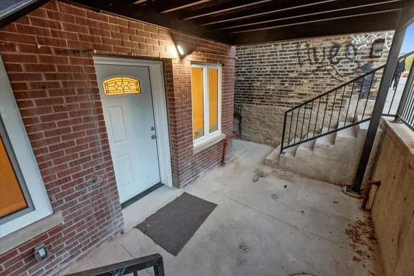 a view of an entryway door