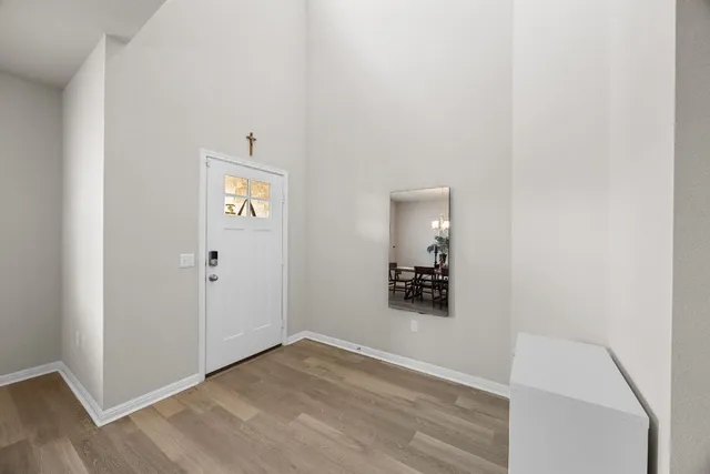 wooden floor in an empty room