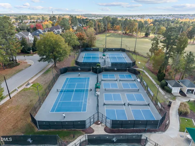 a view of a table and chairs in patio