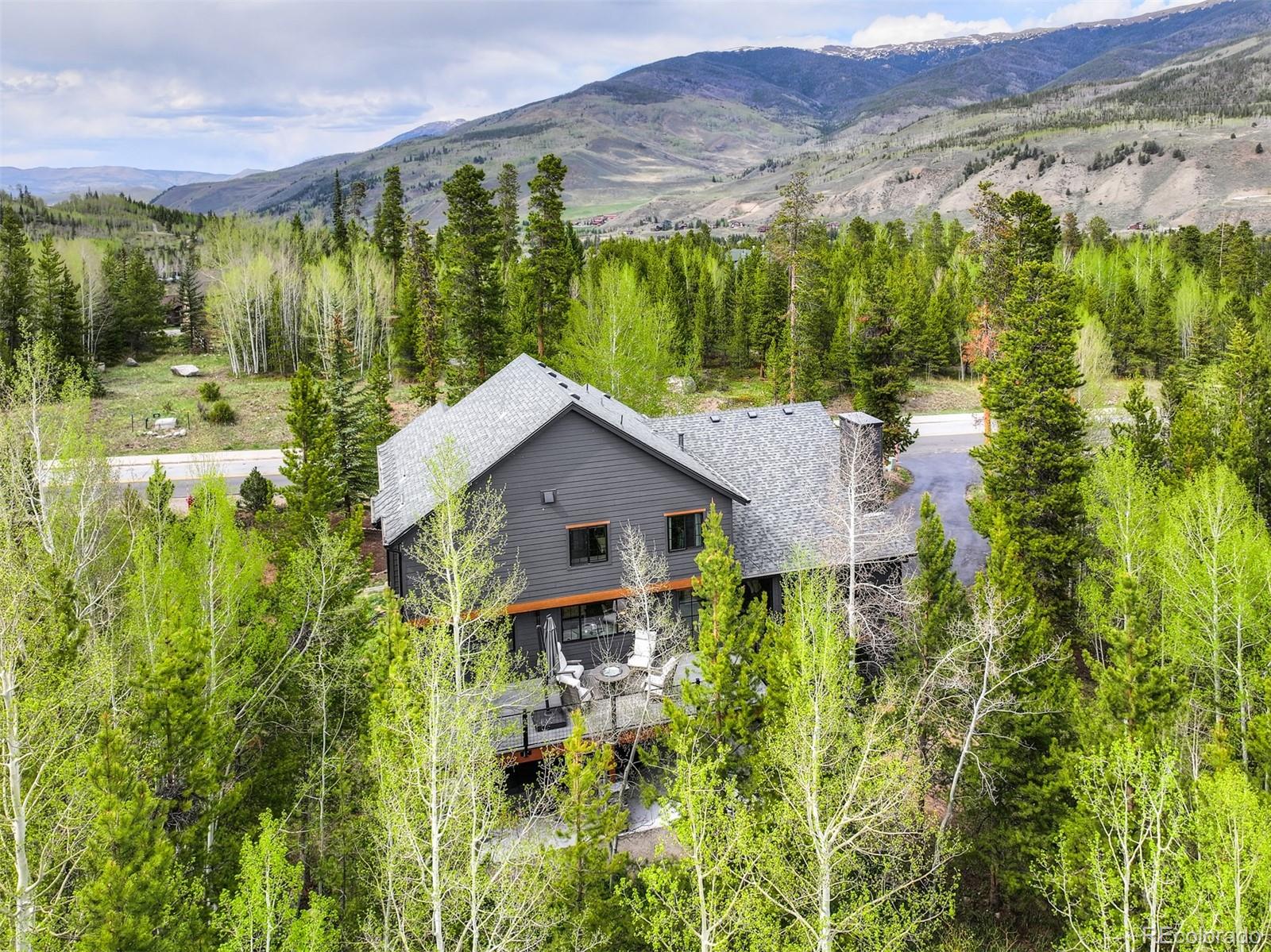 306 Golden Eagle Road Silverthorne, CO 80498 - Photo 39 of 43 a view of a garden with a building in the background