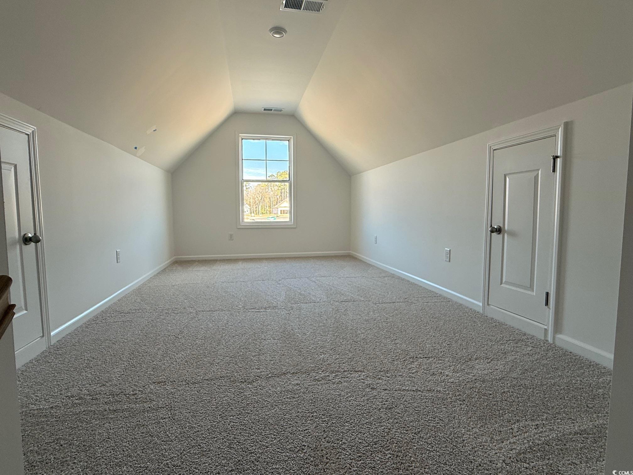 118 Cascade Drive Conway, SC 29527 - Photo 12 of 15 Bonus room with lofted ceiling and carpet flooring