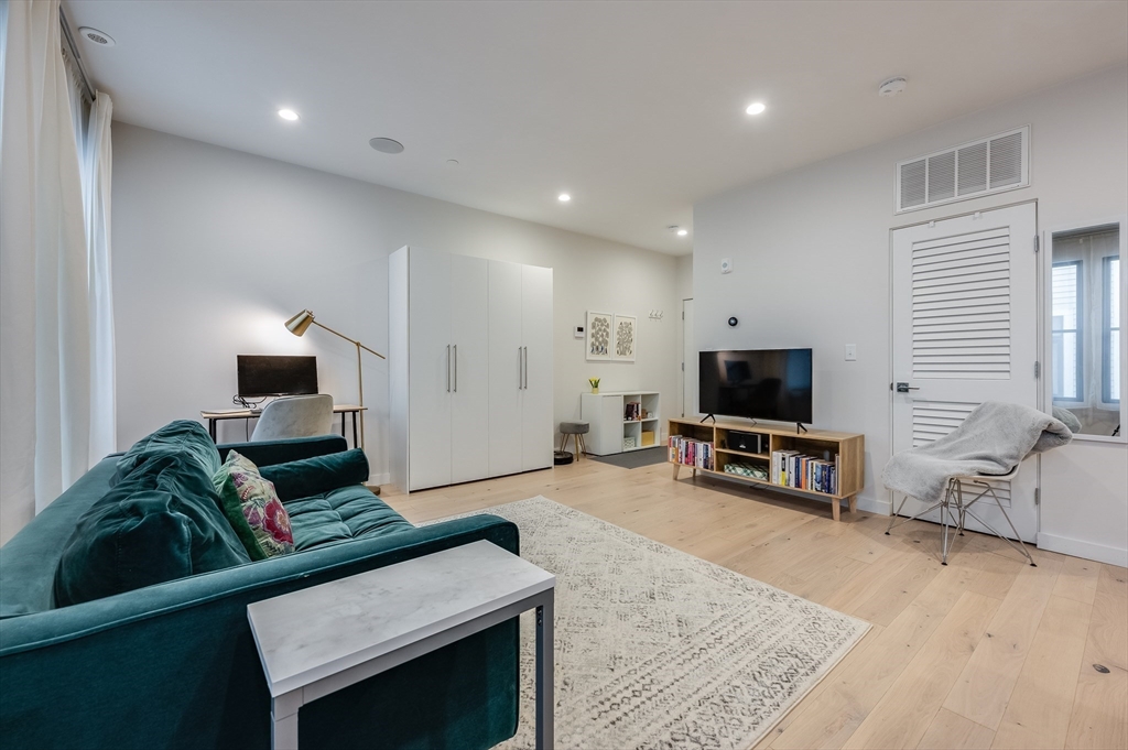 340 West 2nd Street, Unit 5 Boston, MA 02127 - Photo 5 of 25 a living room with furniture and a flat screen tv