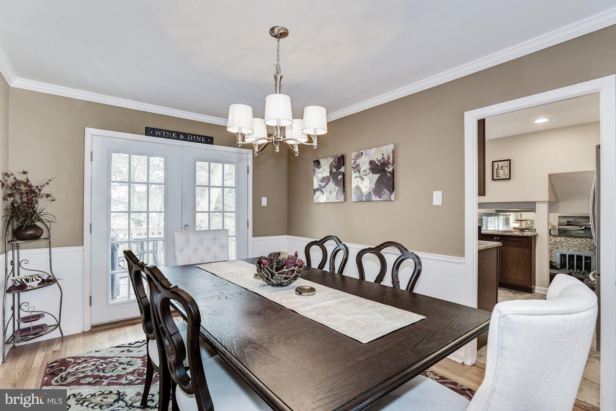 17 Papermill Road Cherry Hill, NJ 08003 - Photo 11 of 41 Dining room with French doors to deck