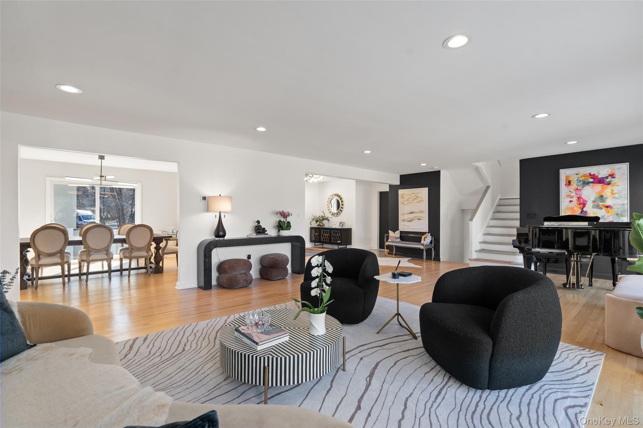 15 Haights Cross Road Chappaqua, NY 10514 - Photo 7 of 35 This dramatic Formal Living room flows onto the Dining Room drenched in light