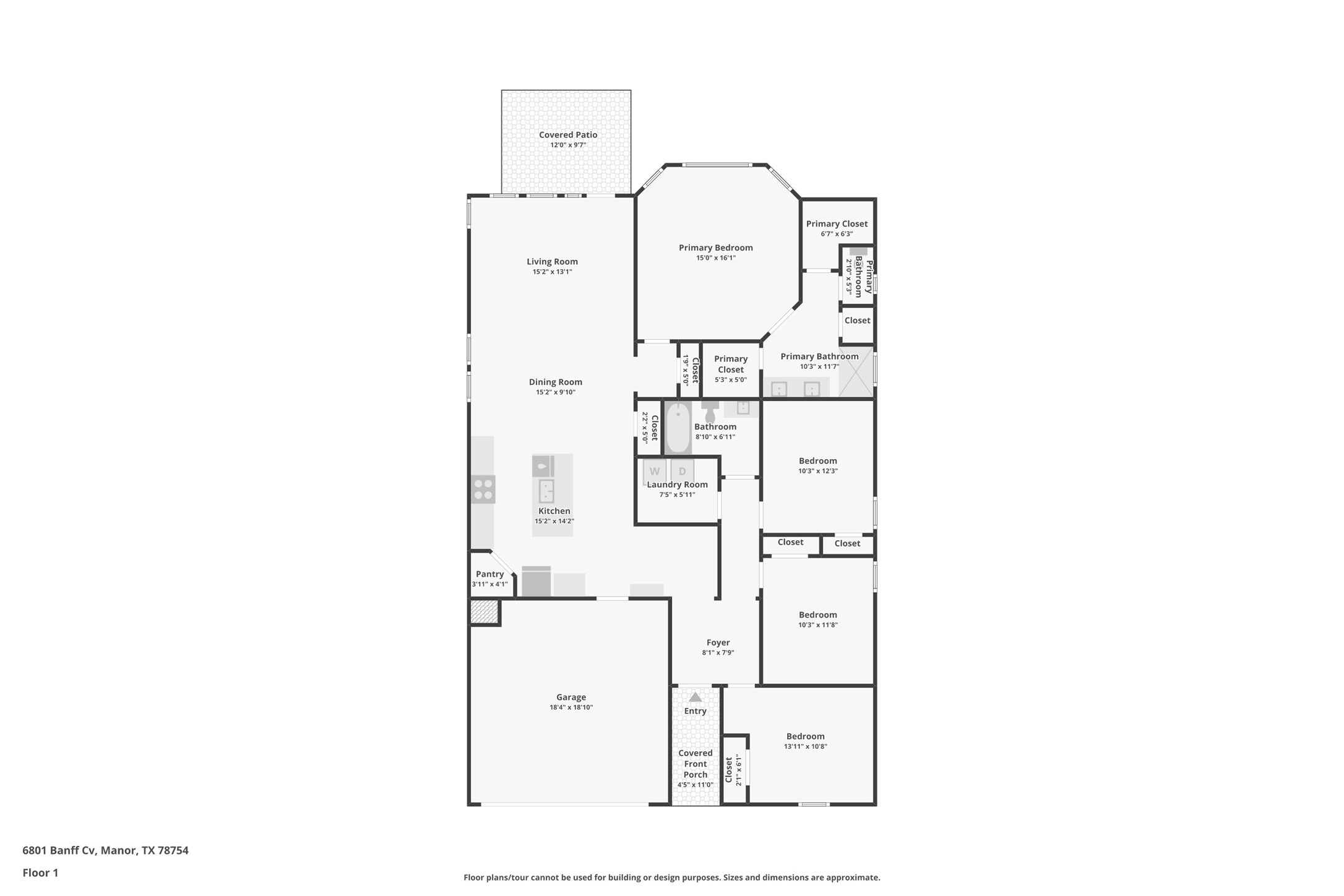 6801 Banff Cove Austin, TX 78754 - Photo 37 of 37 Floor Plan