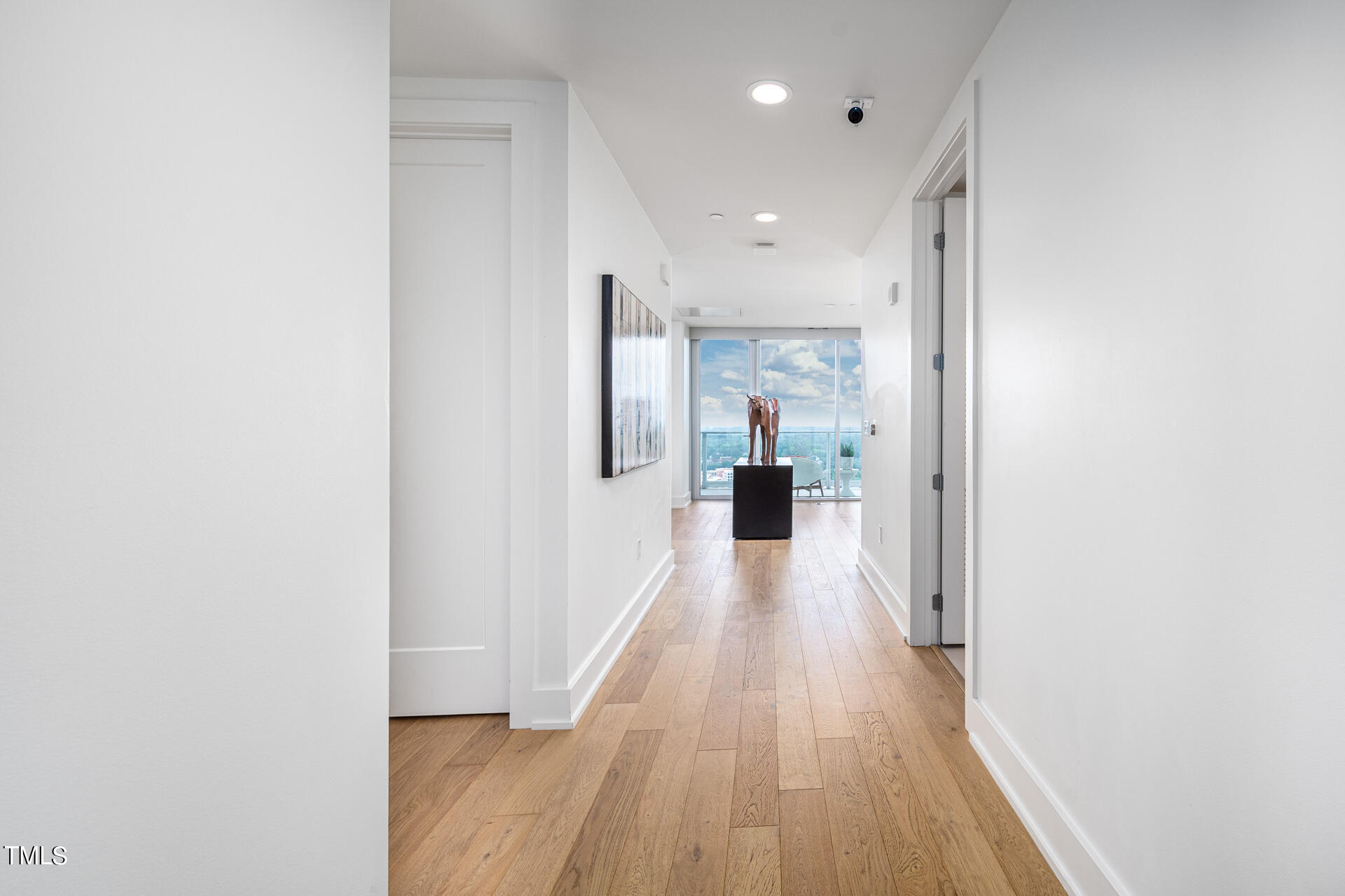 110 Corcoran Street, Unit 2301 Durham, NC 27701 - Photo 3 of 66 a view of hallway with wooden floor