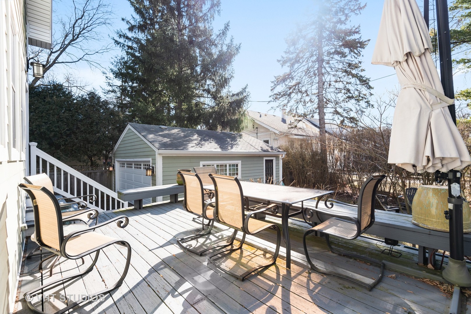 339 Maple Avenue Wilmette, IL 60091 - Photo 25 of 33 a view of a roof deck with chair and wooden floor