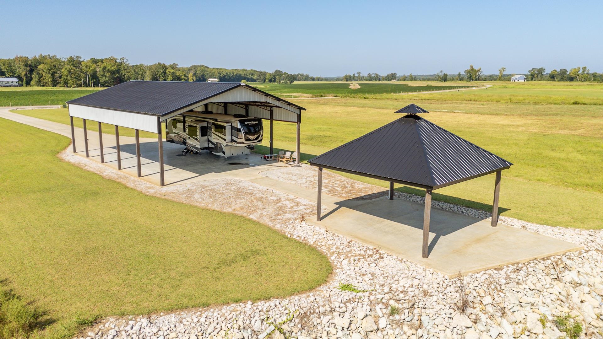 a view of a swimming pool with an ocean view