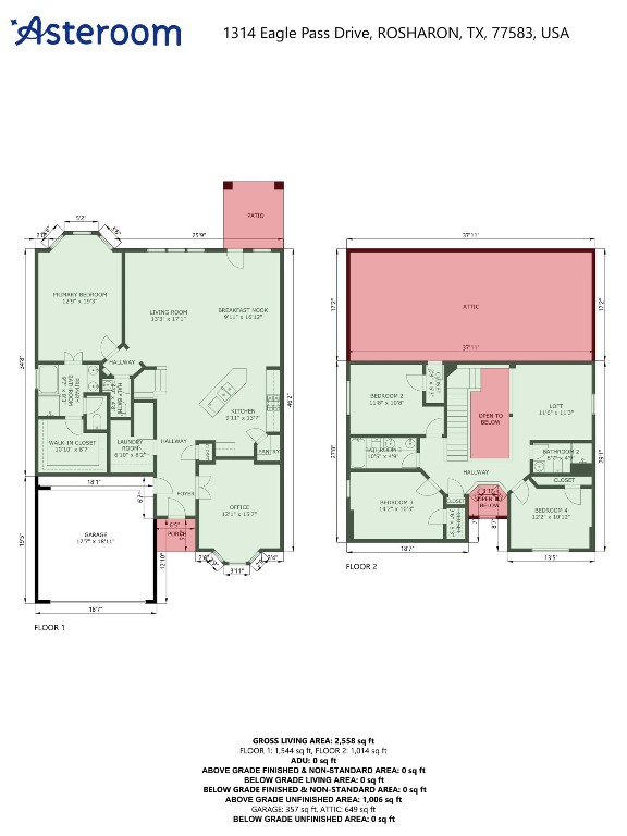 1314 Eagle Pass Drive Rosharon, TX 77583 - Photo 25 of 25 Floor plan