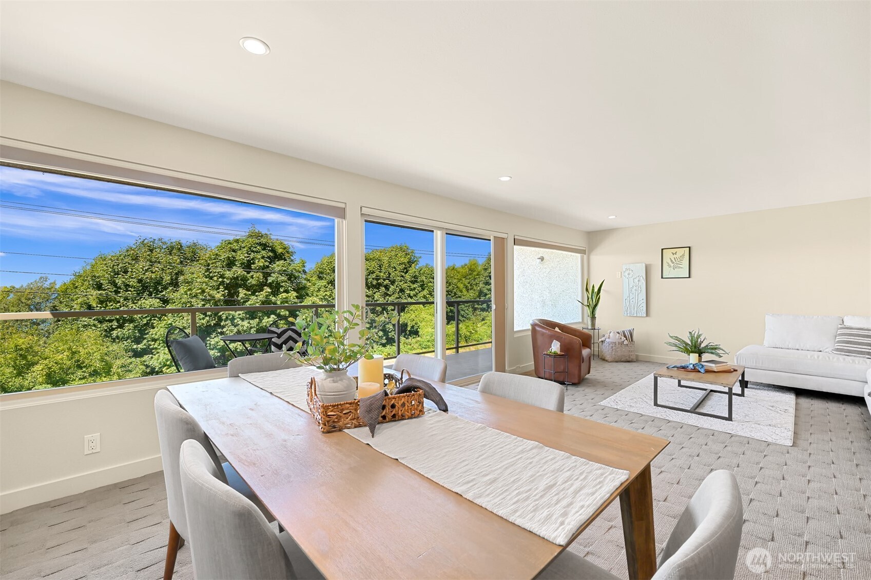 414 Boulevard, Unit 101 Bellingham, WA 98225 - Photo 25 of 32 a view of a dining room with furniture window and outside view