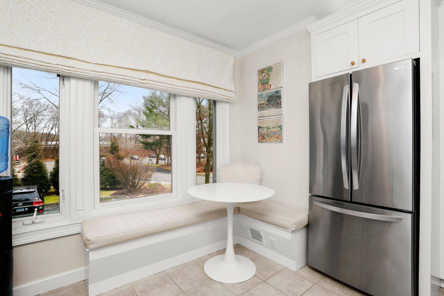 3 Pine Brook Lane Darien, CT 06820 - Photo 11 of 26 a kitchen with stainless steel appliances a refrigerator and a large window