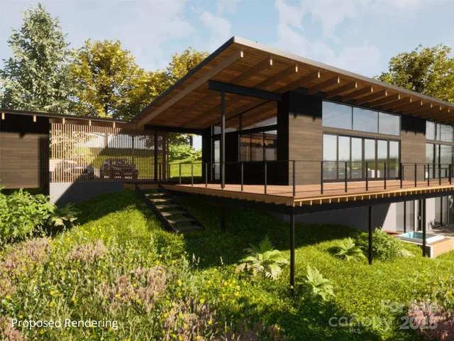 a view of a house with a swimming pool