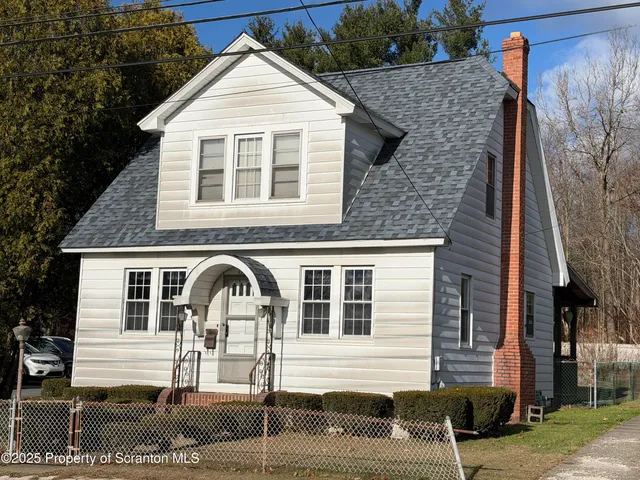 a front view of a house