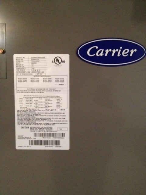 52 Arch Mill Road Fincastle, VA 24090 - Photo 40 of 42 HVAC Info 2007 w Carrier