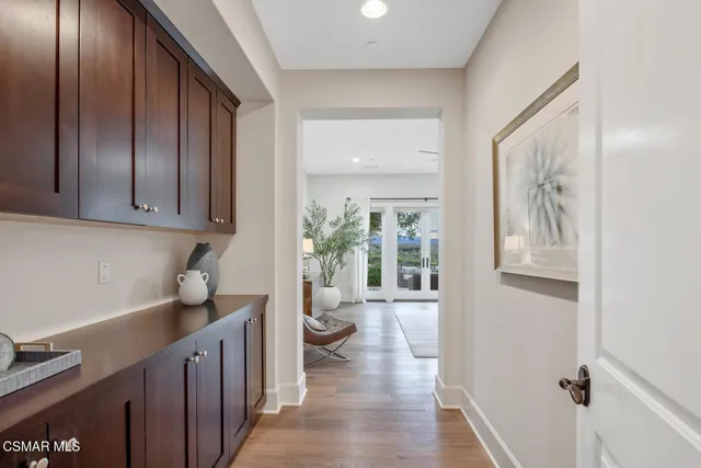 an aerial view of residential houses and outdoor space
