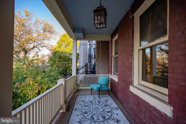 a view of a hallway with front door
