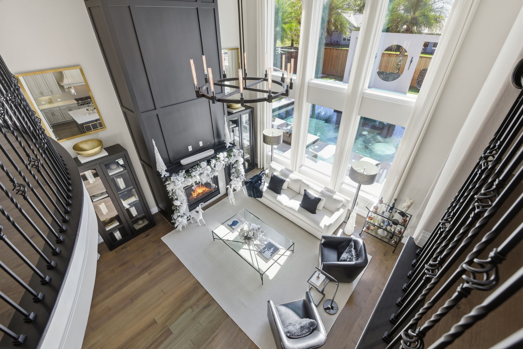 5811 Stratton Woods Dr Spring Spring, TX 77389 - Photo 14 of 38 a living room with furniture and a fireplace