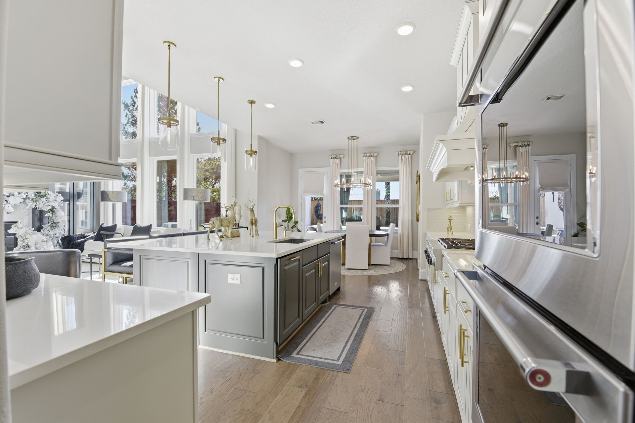 5811 Stratton Woods Dr Spring Spring, TX 77389 - Photo 16 of 38 a large white kitchen with a large window