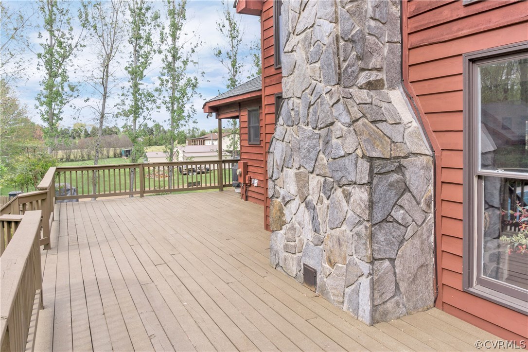 2661 Bibb Store Road Louisa, VA 23093 - Photo 29 of 35 a view of a wooden deck with a yard