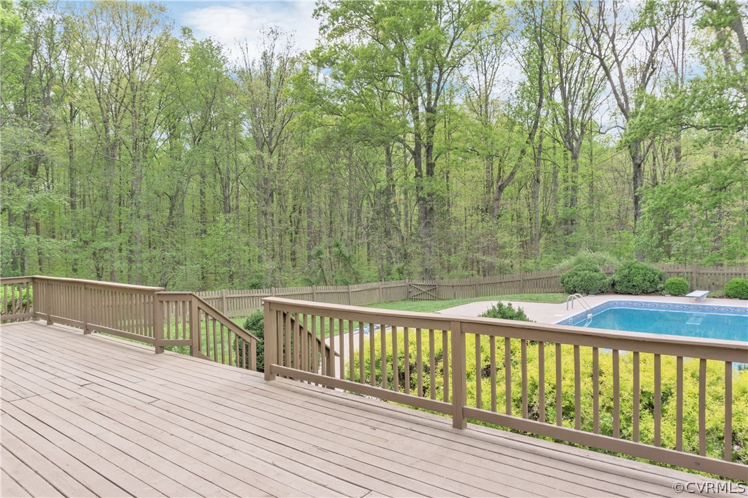 2661 Bibb Store Road Louisa, VA 23093 - Photo 30 of 35 a view of balcony with wooden floor and fence