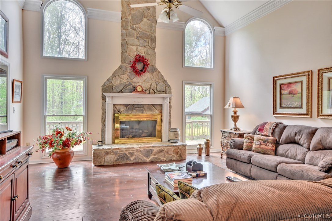 2661 Bibb Store Road Louisa, VA 23093 - Photo 6 of 35 a living room with furniture and a fireplace