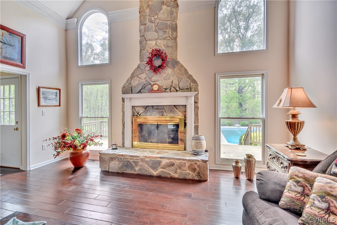 2661 Bibb Store Road Louisa, VA 23093 - Photo 8 of 35 a living room with furniture and a fireplace