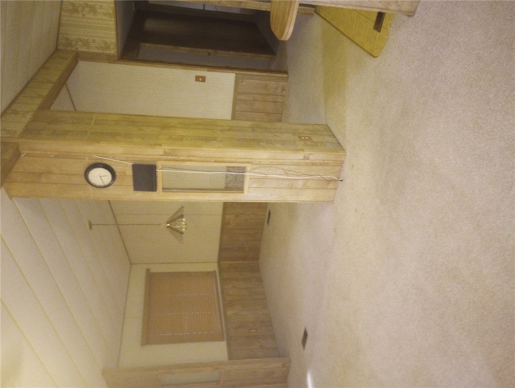 1682 Toro Road Bullhead City, AZ 86442 - Photo 10 of 30 Spare room featuring a wainscoted wall, carpet, wooden walls, and wallpapered walls