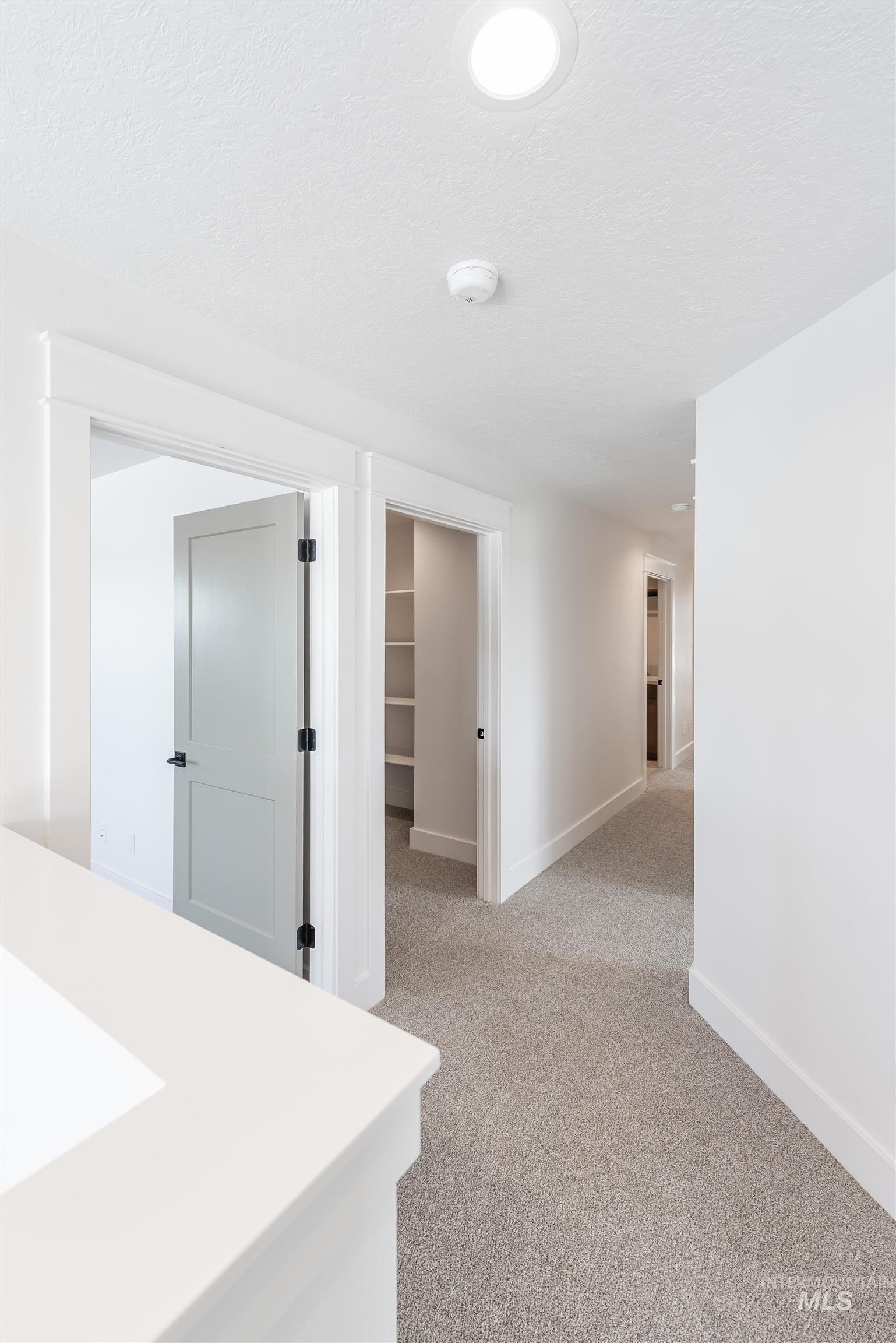 410 South Diesel Way Boise, ID 83716 - Photo 24 of 49 Hallway with light carpet and a textured ceiling