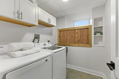 a room with storage and utility