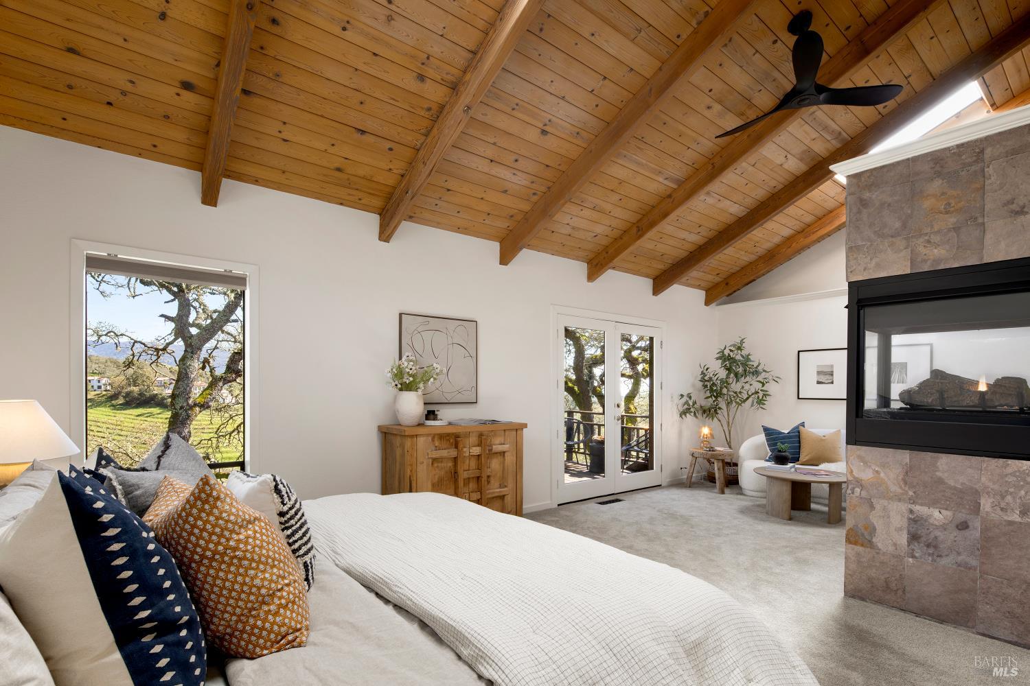 3460 Warm Springs Road Glen Ellen, CA 95442 - Photo 17 of 40 a bedroom with furniture and a window