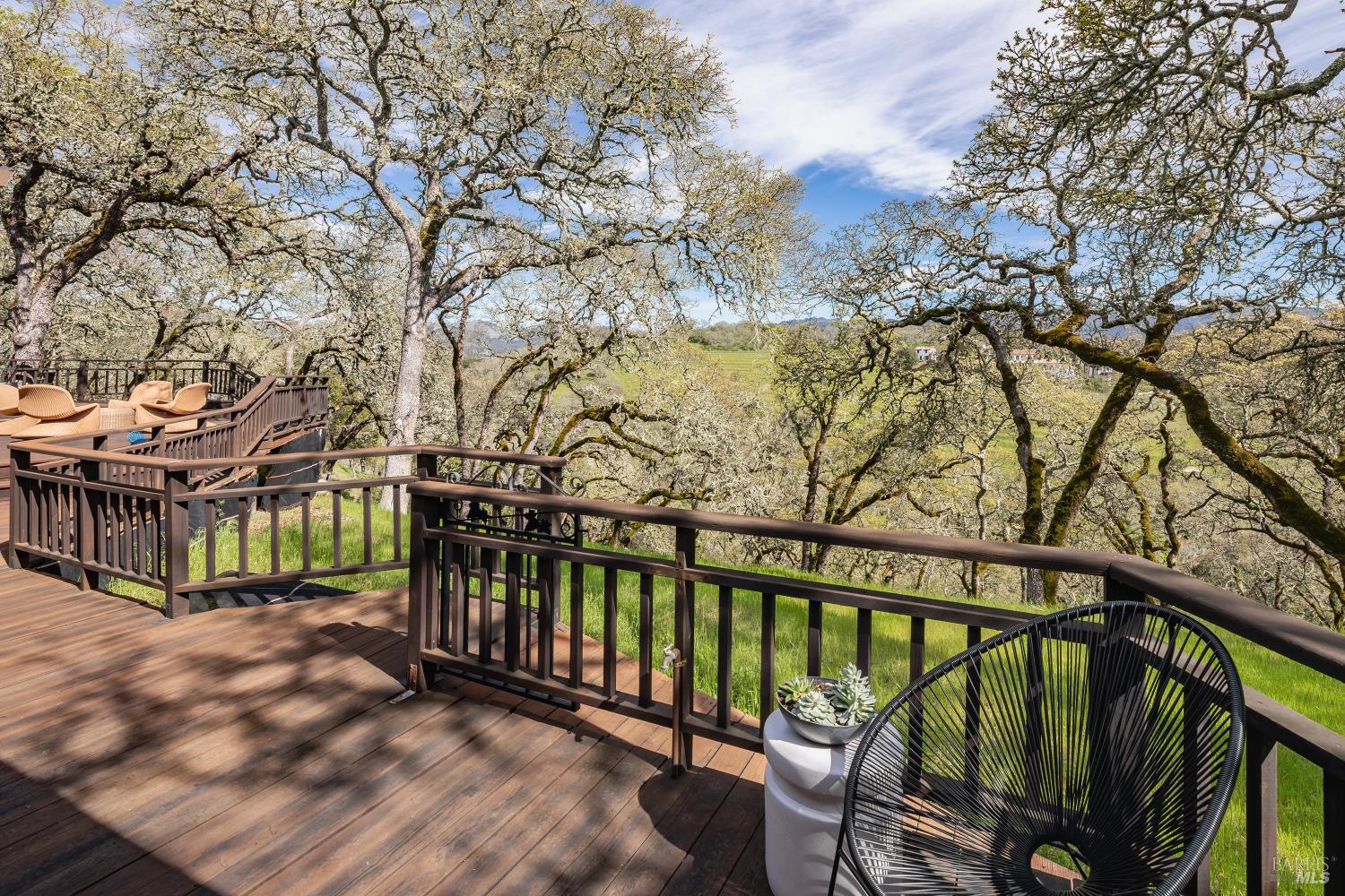 3460 Warm Springs Road Glen Ellen, CA 95442 - Photo 23 of 40 a view of a balcony with trees
