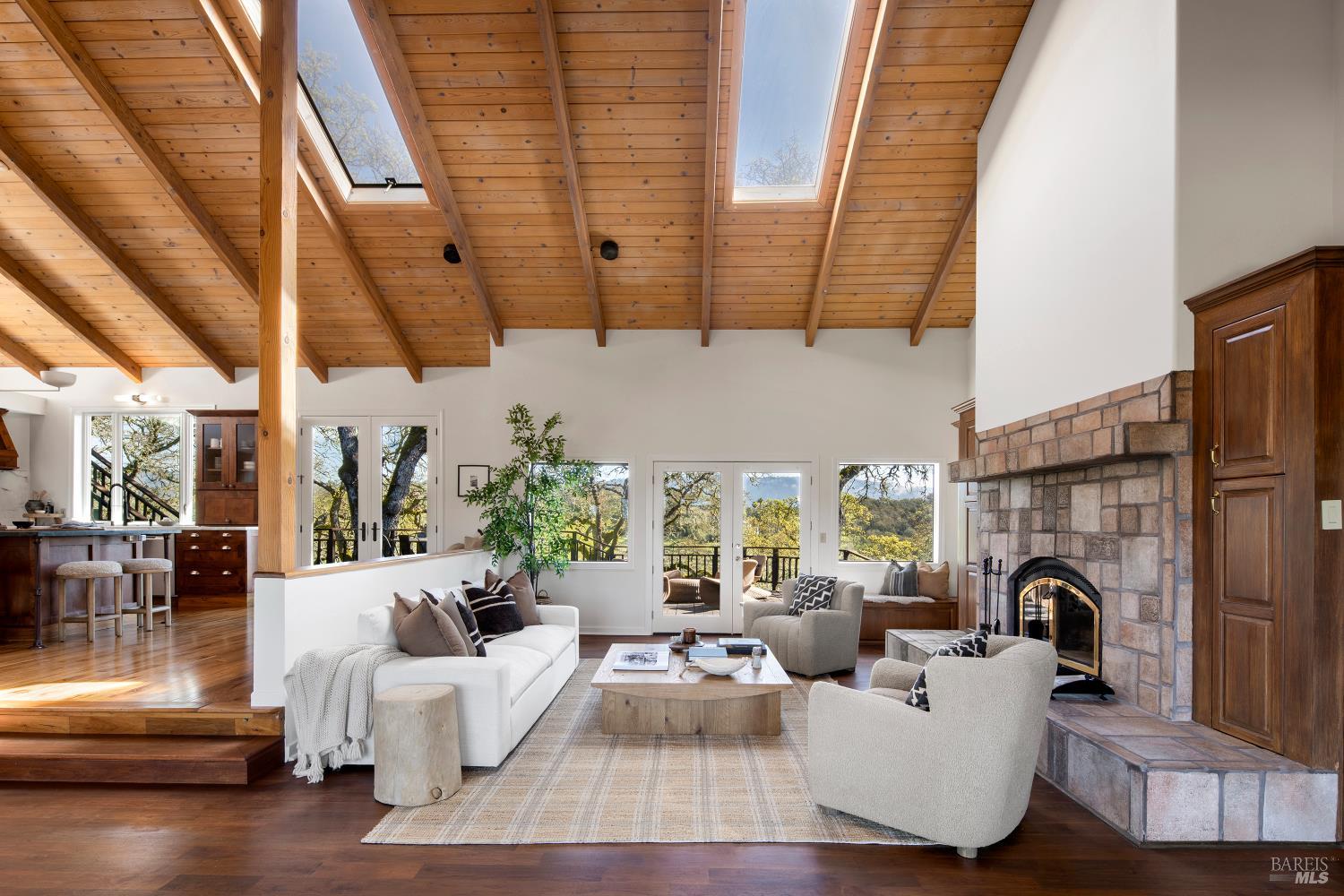 3460 Warm Springs Road Glen Ellen, CA 95442 - Photo 3 of 40 a living room with furniture and a fireplace