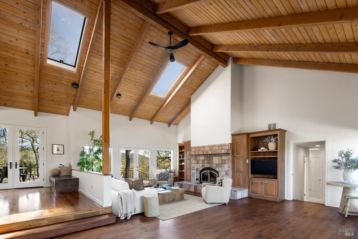 3460 Warm Springs Road Glen Ellen, CA 95442 - Photo 6 of 40 a living room with furniture and a fireplace